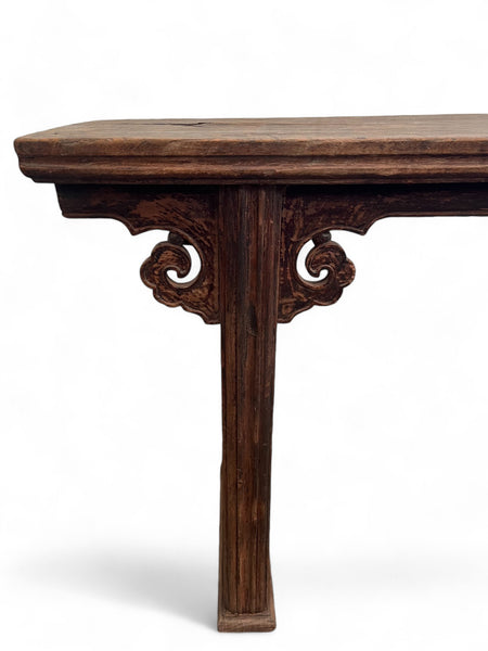 Late 19 Century Antique Chinese Ruyi Console Table