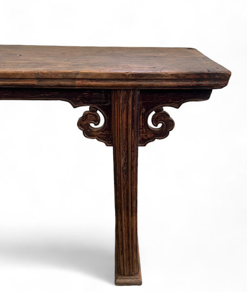 Late 19 Century Antique Chinese Ruyi Console Table