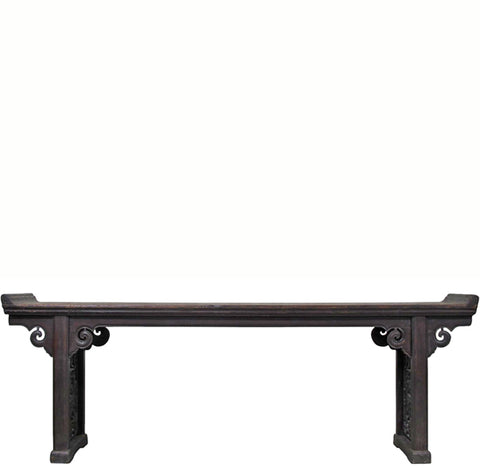 Monumental 18th-Century Chinese Elm Altar Table from Shanxi, Circa 1766
