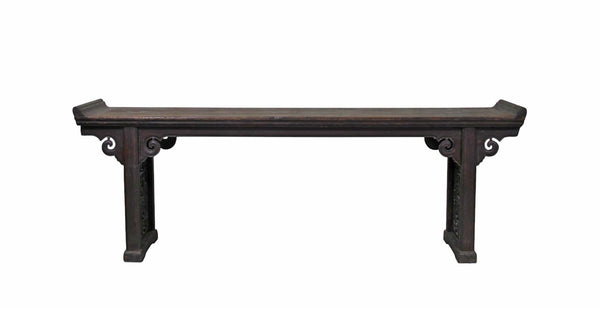 Monumental 18th-Century Chinese Elm Altar Table from Shanxi, Circa 1766
