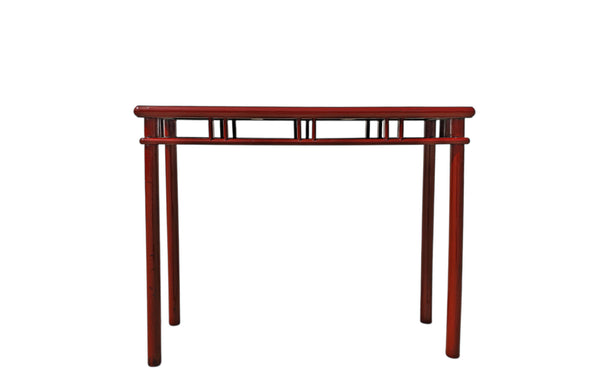 Red Lacquer 38" Long Console Table