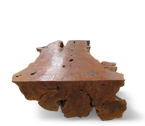 86 Inch Long Large One Slab Lychee Burl Coffee Table