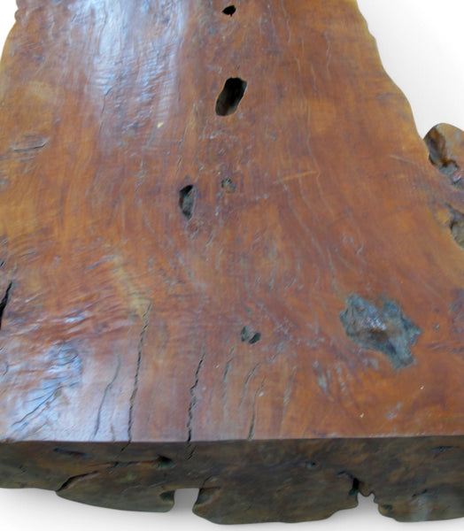 86 Inch Long Large One Slab Lychee Burl Coffee Table