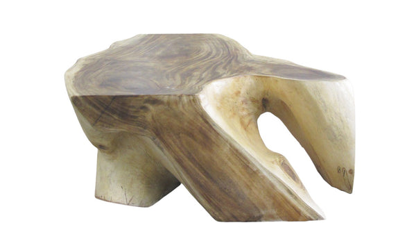 Hand Made Smooth Sides Living Edge Block 74" Inch Long Coffee Table 102