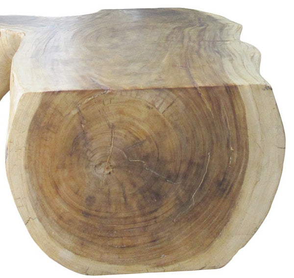 Hand Made Smooth Sides Living Edge Block 74" Inch Long Coffee Table 102