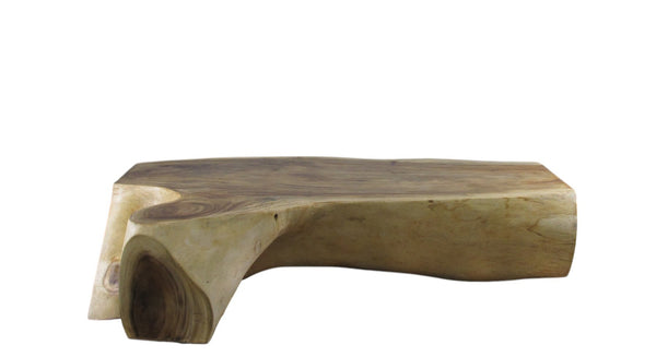 Hand Made Smooth Sides Living Edge Block 74" Inch Long Coffee Table 102