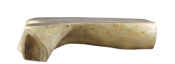 Hand Made Smooth Sides Living Edge Block 74" Inch Long Coffee Table 102