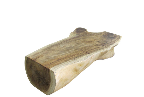 Hand Made Smooth Sides Living Edge Block 74" Inch Long Coffee Table 102