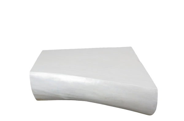 Minimalist White Living Edge Block Coffee Table 17