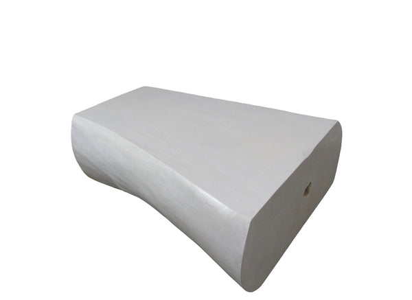 Minimalist White Living Edge Block Coffee Table 17