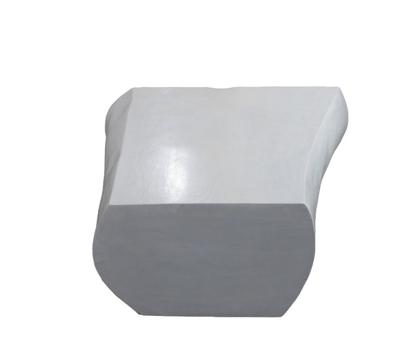 Minimalist White Living Edge Block Coffee Table 17