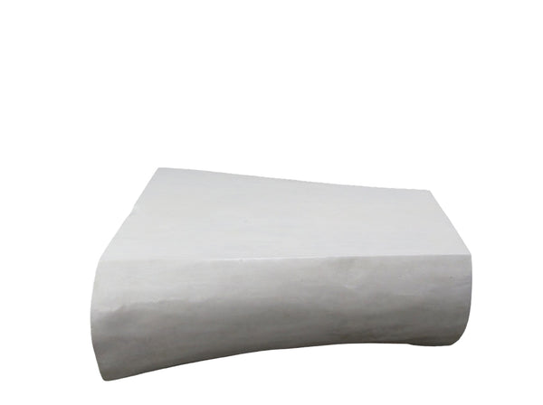 Minimalist White Living Edge Block Coffee Table 17
