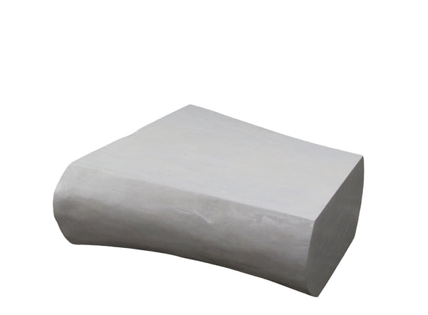 Minimalist White Living Edge Block Coffee Table 17