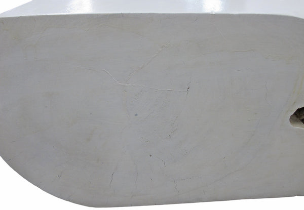 Minimalist White Living Edge Block Coffee Table 17