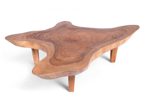 Free Form One Slab Living Edge Coffee Table 7