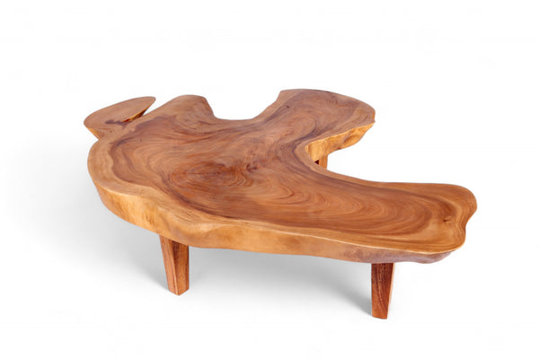 Free Form One Slab Living Edge Coffee Table 8