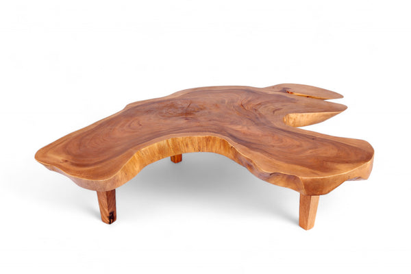 Free Form One Slab Living Edge Coffee Table 8