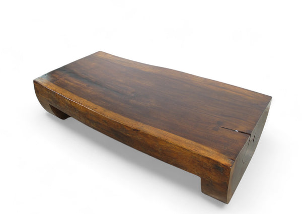 Single Slab Water Fall Living Edge Coffee Table