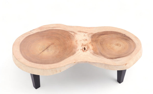 Double Ring Living Edge Coffee Table