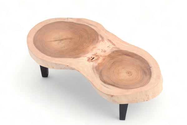 Double Ring Living Edge Coffee Table
