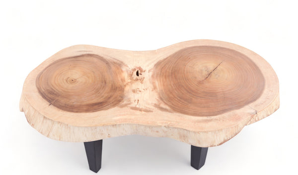 Double Ring Living Edge Coffee Table