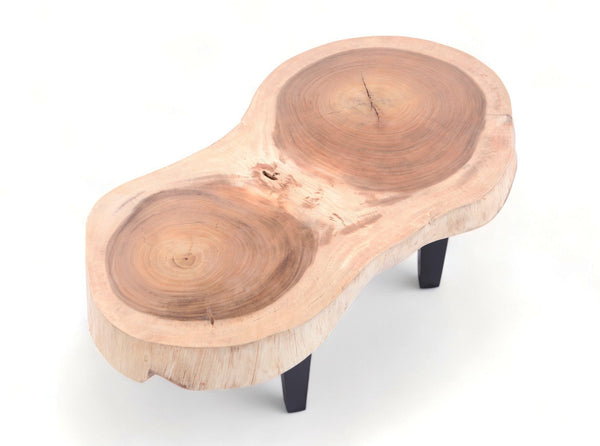 Double Ring Living Edge Coffee Table