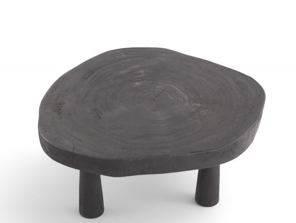 Round Black Living Edge Coffee Table