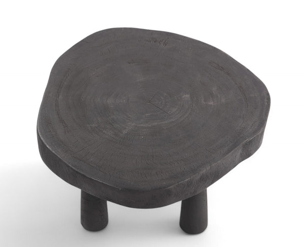 Round Black Living Edge Coffee Table