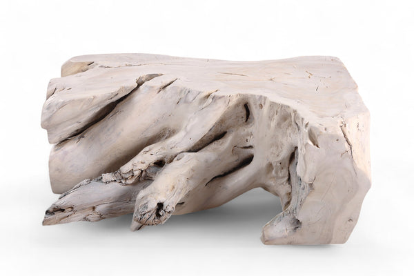 Rustic White Block Coffee Table or Bench