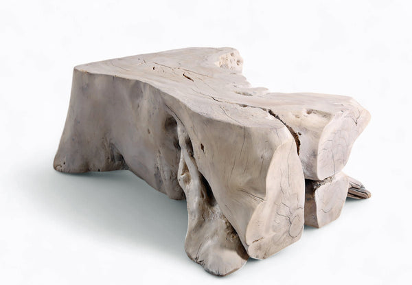 Rustic White Block Coffee Table or Bench