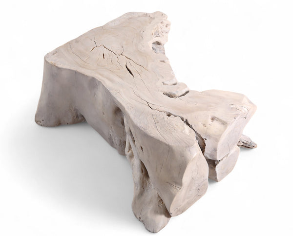 Rustic White Block Coffee Table or Bench