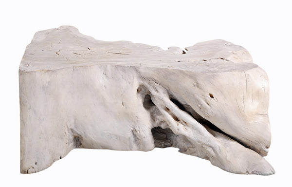 Rustic White Block Coffee Table or Bench