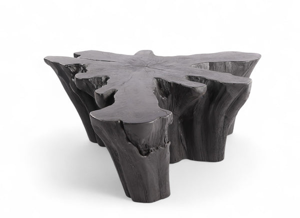 Charred Black Teak Root Coffee Table