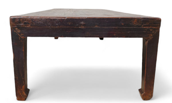 87" Inch Long Antique Brown Coffee Table
