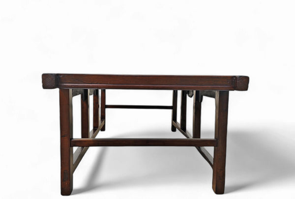 Antique Coffee Table,  Rattan Top