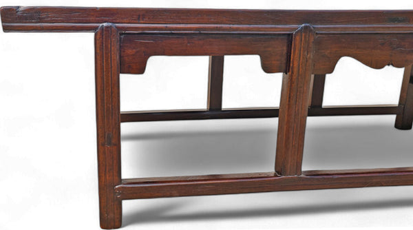 Antique Coffee Table,  Rattan Top