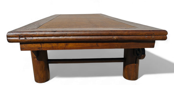 Late 18th Century 81" Inch Long Antique Chinese Brown Coffee Table