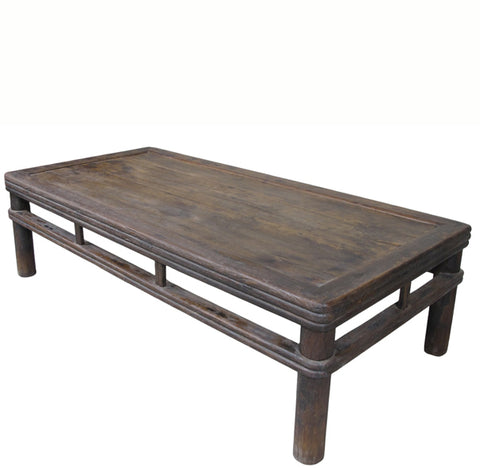 Large Antique Chinese 85" Long Coffee Table or Day Bed