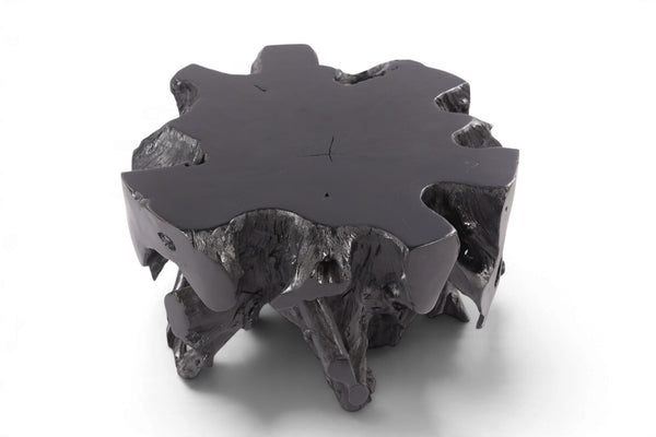 30” Diameter Black Teak Root Coffee Table