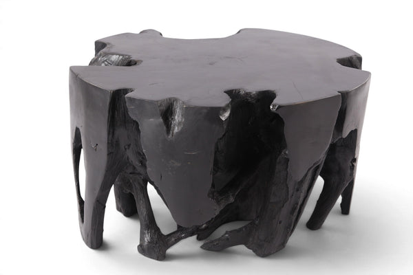30” Diameter Black Teak Root Coffee Table 2