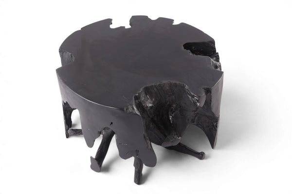 30” Diameter Black Teak Root Coffee Table 2