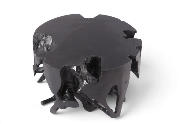 30” Diameter Black Teak Root Coffee Table 2