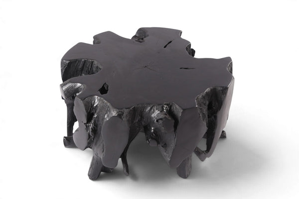 30” Diameter Black Teak Root Coffee Table 3