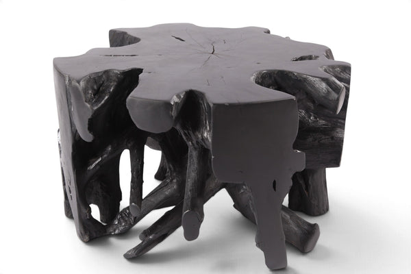 30” Diameter Black Teak Root Coffee Table 3