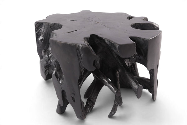 30” Diameter Black Teak Root Coffee Table 3