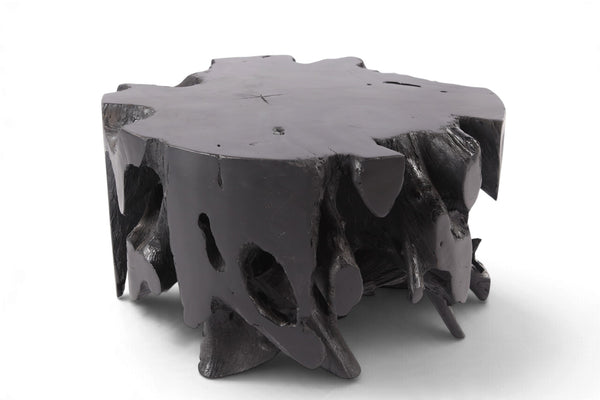 30” Diameter Black Teak Root Coffee Table 4