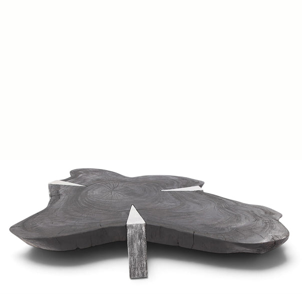 Free Form Living Edge Black Coffee Table