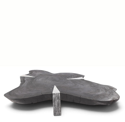 Free Form Living Edge Black Coffee Table