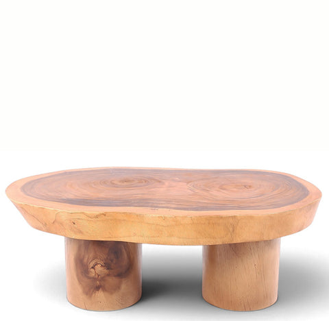 Brown Living Edge Oval Coffee Table 91