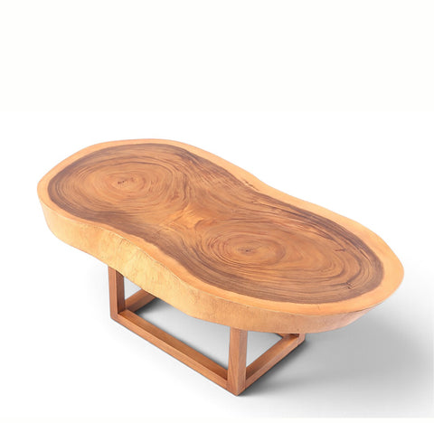 Brown Living Edge Oval Coffee Table 92